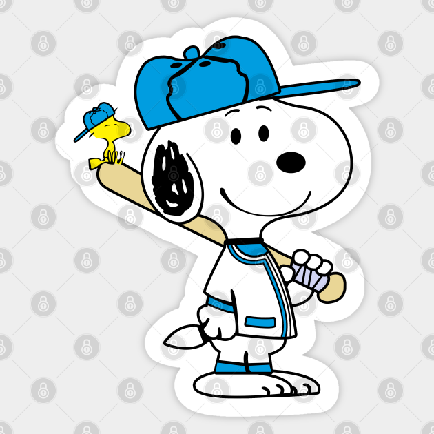 Snoopy Baseball Snoopy Sticker TeePublic